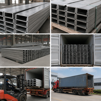 Huisenran Baja Kanal 3 Inci 2X4 Baja Kanal St52 Ms Baja Kanal U 100X50X5mm untuk Konstruksi Bangunan