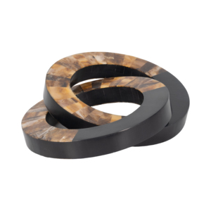 Anelli Decorativi in Resina Intrecciati, Ornamento Scultoreo Elegante per Casa, Bagno, Ufficio, Soggiorno - Product Image 2