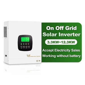 Inversor Híbrido de Red de 8KW, Inversor Solar Doméstico de Onda Sinusoidal Pura de 3.3KW-12.3KW, MPPT, WiFi, Pantalla LED, Salida de CA, Protección IP65, Conexión a Red - Product Image 2
