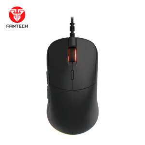 Mouse Gaming LED sarang lebah RGB, komputer kualitas tinggi ringan ergonomis berpendar