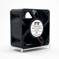 Ventilateur axial industriel XFSFAN 50mm 50x50x25mm 24V DC à roulement à billes XFS5025S24-2 en plastique pour armoire d'onduleur et ordinateur industriel (OEM/ODM)