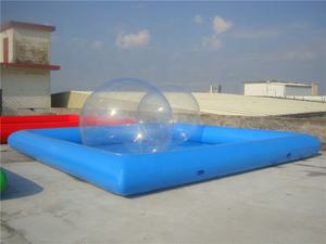 Bonne Qualité Piscine Carrée Gonflable, Boule de Roulement Gonflable De L'eau de Piscine - Product Image 4