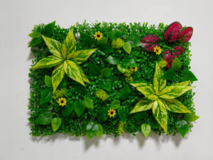 Mur de plantes simulées de luxe mur vert en plastique panneau de fruits de lierre avec <span class=keywords><strong>haie</strong></span> de feuilles artificielles pour la décoration de fête de mariage ou de pelouse - Product Image 2