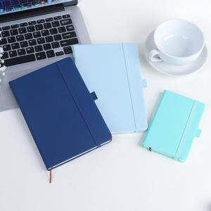 Carnet de notes professionnel coloré A5/A6 à couverture rigide en PU, reliure cousue, organisateur/agenda, journal étudiant avec sangle pour le bureau - Product Image 3