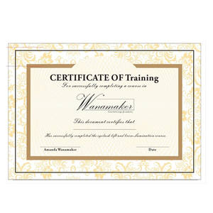 Ücretsiz tasarım özel A4/A5 boyutu görünmez uv mürekkep güvenlik filigran sertifikası kağıt güvenlik kağıt sertifikası - Product Image 5