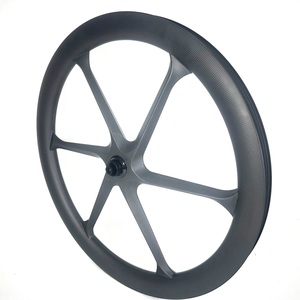 Ruedas de Carbono para Gravel de 700c, Ligeras, de 6 Radios, 32 <span class=keywords><strong>mm</strong></span> de Ancho Interior, 50 <span class=keywords><strong>mm</strong></span> de Perfil, Tubeless Ready, Center Lock, HG XDR - Product Image 6