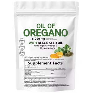 Cápsulas de Aceite de Orégano Puro OEM, Cápsulas Blandas de Aceite de Orégano con Aceite de Semilla Negra para la Salud Digestiva y Respiratoria - Product Image 2