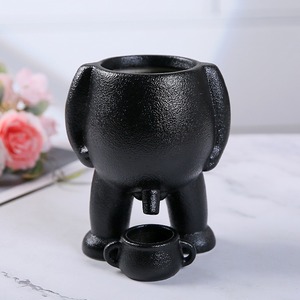 Macetas de Cerámica Negras y Blancas para Suculentas, Macetas Creativas y Bonitas para Decoración del Hogar - Product Image 3