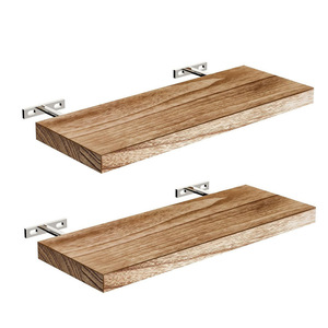 Wall Mounted Wooden <b>Shelves</b> 4 Tier Rectangle Durable Multipurpose Home Storage <b>Rack</b> - Product Image 5