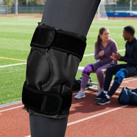 Attelle de genou ajustable en tissu nylon, réutilisable, pour thérapie musculaire par compresse chaude ou froide, récupération post-entraînement, soulagement des gonflements