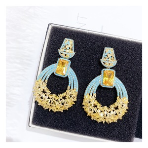 TIANSHE Juego de Anillo, Collar y Pendientes de Lujo con Incrustaciones de Circonio para Europa y América, <span class=keywords><strong>Accesorios</strong></span> de Alta Gama para Vestidos de Fiesta y Boda - Product Image 5