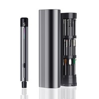 JCPROTX Jca-014 Stylo perceuse à ongles électrique 18 en 1, mini perceuse, kit de 18 embouts, affichage numérique, ensemble d'outils de polissage pour nail art et bijoux
