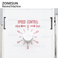 ZONESUN NOUVEAU Enrouleur d'étiquettes numérique automatique pour étiquettes de vêtements, codes-barres et autocollants, machine à enrouler les étiquettes volumineuses pour supermarché