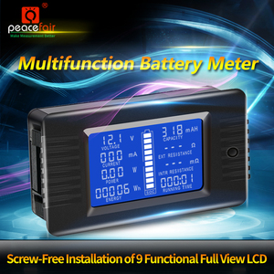 PEACEFAIR PZEM-015 Compteur numérique Voltmètre 0-200V 200A 0-60000W 0-1000 Testeur de batterie - Product Image 3