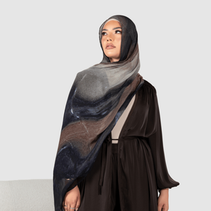 Hiyab Musulmán Modesto con Estampado, Modal, con Logotipo Personalizado, para las 4 Estaciones, Personalizable, Transpirable, Elegante, Islámico, Ligero y Moderno - Product Image 2