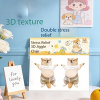 Autocollants 3D en gros : Adorables autocollants décoratifs pour téléphone portable et réfrigérateur, motif chiot Shiba Inu ventru