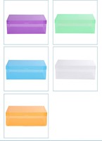Boîte à chaussures pliable transparente en plastique transparent, forme carrée, empilable, pour le rangement à domicile, 6-10L