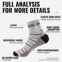 Chaussettes en laine WRELS en stock – Chaussettes de sport épaisses en tissu éponge, matelassées, coupe-vent, pour l'hiver, la randonnée et l'escalade, en laine mérinos douce