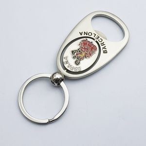 Logotipo personalizado de fábrica, barra de esmalte de fundición de Metal, llavero, cerveza, refresco, abridor de botellas, llavero para recuerdo, regalo de España y <span class=keywords><strong>Barcelona</strong></span> - Product Image 4