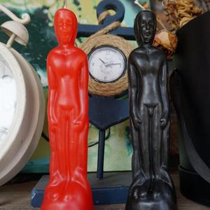 <span class=keywords><strong>Bougie</strong></span> artisanale en cire <span class=keywords><strong>d</strong></span>'abeille, figurine féminine unique / Bougies figurines de couple avec fonction de prière, modèle 006-DGV/OEM/ODM Marque - Product Image 2
