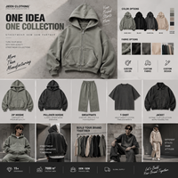 Sweat à capuche zippé épais surdimensionné style streetwear, personnalisable, fournisseur d'usine de vêtements OEM