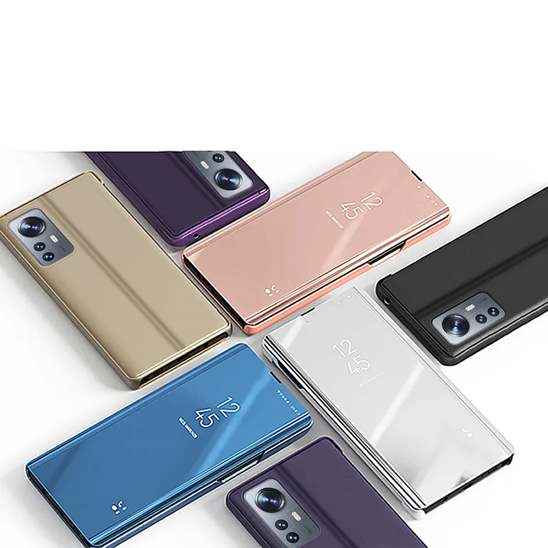 Electroplating Smart Clear View Mirror flip Case for VIVO Y21 Y21S Y33S V21 Y51 Y31 V20 Y30 Y50 V20SE V20 PRO