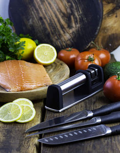 New Hot-selling 2 Stage Grinding Stone Tool Mini Kitchen Knife <b>Sharpener</b> for Knives Whetstone Manual Stainless Steel - Product Image 5