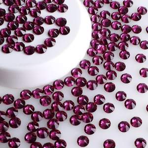 Sparkling Nail Art 2088 16 Cut 8 Big 8 Small Facets Glass Non Hot Fix Rhinestone para zapatos de diamantes de imitación Sneaker - Product Image 6