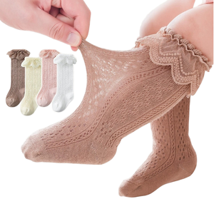 Collants d'été tricotés à volants pour bébé, fabriqués à Taïwan, écologiques, respirants, décontractés, épaisseur standard, mignons pour nourrissons - Product Image 1
