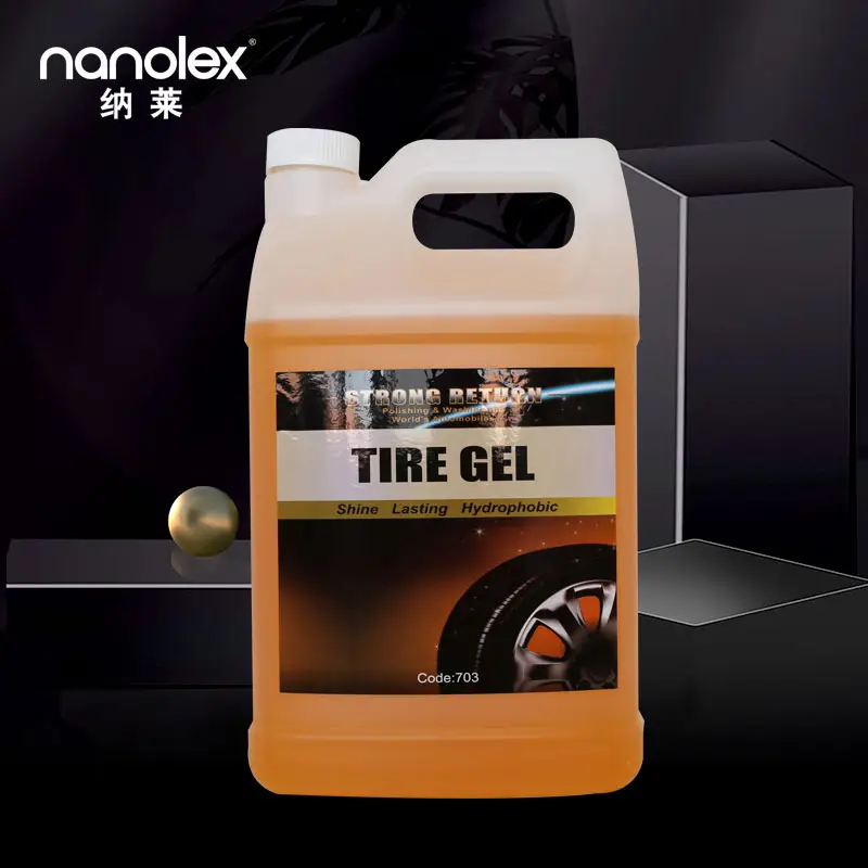 Nanolex 703 High Quality Tire Brightener Water Repellent Protection Brightening Tire Polish Liquid Spray Wax Tire Shine