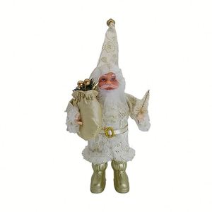 Figura de Santa Claus de 8 Pulgadas, Adorno Navideño para Escritorio, Centro de Mesa y Decoración para Ventana - Product Image 2