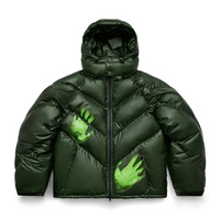 Manteau d'Hiver Personnalisé BINBEIER pour Homme, Veste à Changement de Couleur Réactif à la Chaleur avec Logo, Doudoune Zippée Thermosensible