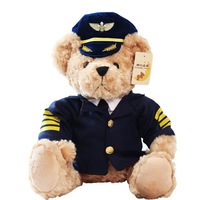 Capitaine ours en peluche peluche canapé noeud papillon câlin grand Couple uniforme de mariage ours en peluche peluche ours en peluche poupée pour enfants cadeau