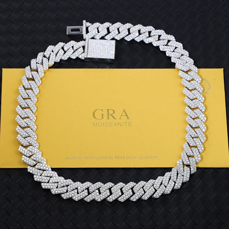 Chaîne diamantée 2 rangs de 20 mm