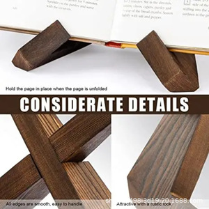 Wooden Home Restaurant Menu <b>Rack</b> Kitchen Menu Display <b>Rack</b> Recipe Wooden <b>Plate</b> Display <b>Rack</b> - Product Image 3