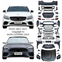 Kit de carrosserie de rénovation d'usine pour Mercedes-Benz Classe C W205 C180 C200 C260 C300 4MATIC Mise à niveau vers le style W206 C63 2025