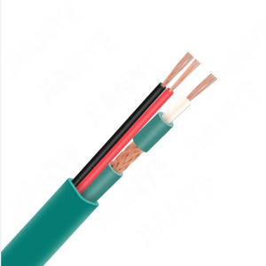 CCTV KX6 2C y KX7 2C <span class=keywords><strong>Cable</strong></span> de alimentación coaxial <span class=keywords><strong>Cable</strong></span> de conexión de señal de satélite verde KX6 100M RG59 Cables de comunicación de chaqueta de PVC - Product Image 4