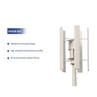 Éolienne à axe vertical de type H 800W 1KW 2KW 3KW 5KW pour l'économie d'énergie domestique