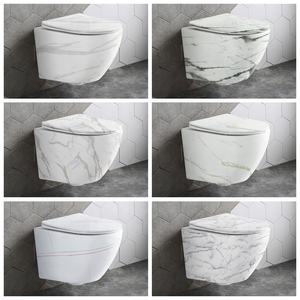 Inodoro suspendido de alta calidad, inodoro de lujo montado en la pared, inodoro de porcelana. - Product Image 5