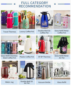 1L 1.8L Outdoor Travel Camping Sport Glas Liner Plastic Thermosfles Met Twee Kopjes - Product Image 6