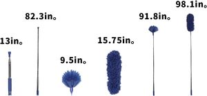 <span class=keywords><strong>Balai</strong></span> à longues poils réglables et brosse d'angle pour le nettoyage des plafonds en toile d'araignée, usage domestique - Product Image 2