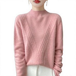 Pulls en tricot doux en gros, pulls chauds d'hiver pour hommes et femmes, fabricant de vêtements en tricot sur mesure - Product Image 4