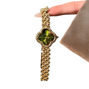 Montre-bracelet GODI Rétro Trèfle à Quatre Feuilles – Vente en Gros, Design de Niche Haut de Gamme, Style Instagram, Étanche, Quartz, Transfrontalier - Product Image 5