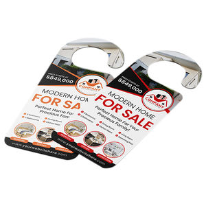 Onroerend Goed Reclame Onroerend Goed Promotie Kortingsbon Afscheuren Papieren Deurhanger - Product Image 5