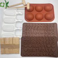 OKSILICONE Vente en gros, moule en silicone personnalisé à 6 cavités, forme semi-sphérique ronde, pour gâteaux mousse, glaces et chocolats