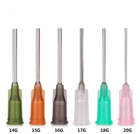 18G vert 1 pouce aiguille de distribution résine époxy liquide colle embouts aiguilles industrielles