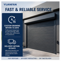 Porte à enroulement de sécurité motorisée électrique automatique extérieure anti-vent Yuanfan Industrial Modern