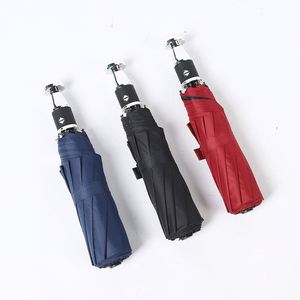 Parapluie de protection solaire promotionnel personnalisé, anti-UV, pliable en trois sections, semi-automatique, pour vélo et voiture, avec logo - Product Image 2
