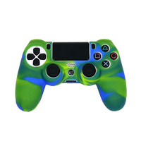 Peau en silicone camouflage NSLikey pour manette PS4 Slim Pro, housse de protection en silicone