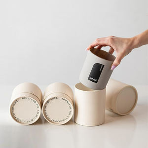 Individuelle Umweltfreundliche Kraftpapier-Zylinderverpackung für Tee, Kaffeebohnen, Karton-Zylinderbox und Kerzenpapierhüllenverpackung - Product Image 1